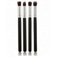 New Professional 4pcs Makeup Brushes For Eye Makeup Tool Kit Synethic Hair Eyeshadow Brushes Set + Round Tube Wood Handle